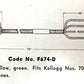 Cloth Cord - 3 Conductor- Brown - Kellogg  F674D
