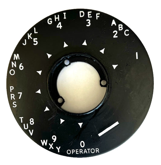 Automatic Electric Dial Bezel for Payphone - Black