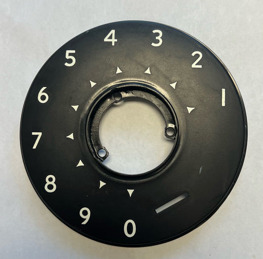 Automatic Electric Dial Bezel - Black - White Letters - Numeric Style