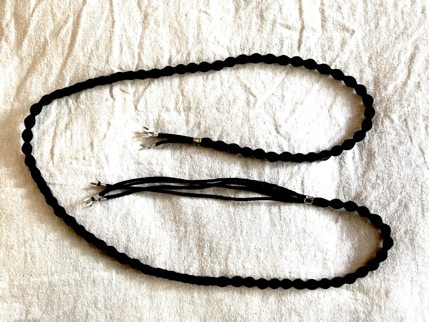 Cord - Handset - Cloth Covered - Braided - 4 Conductor