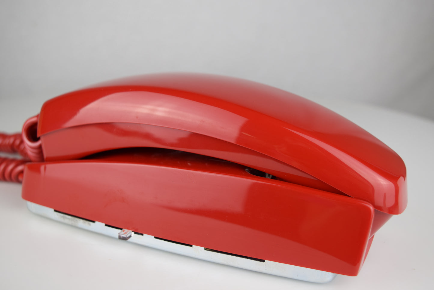 Rotary Dial Trimline Wall Phone - Red