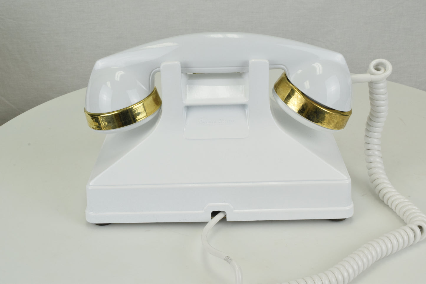 Northern Electric No. 1 Uniphone - White with Brass Trim