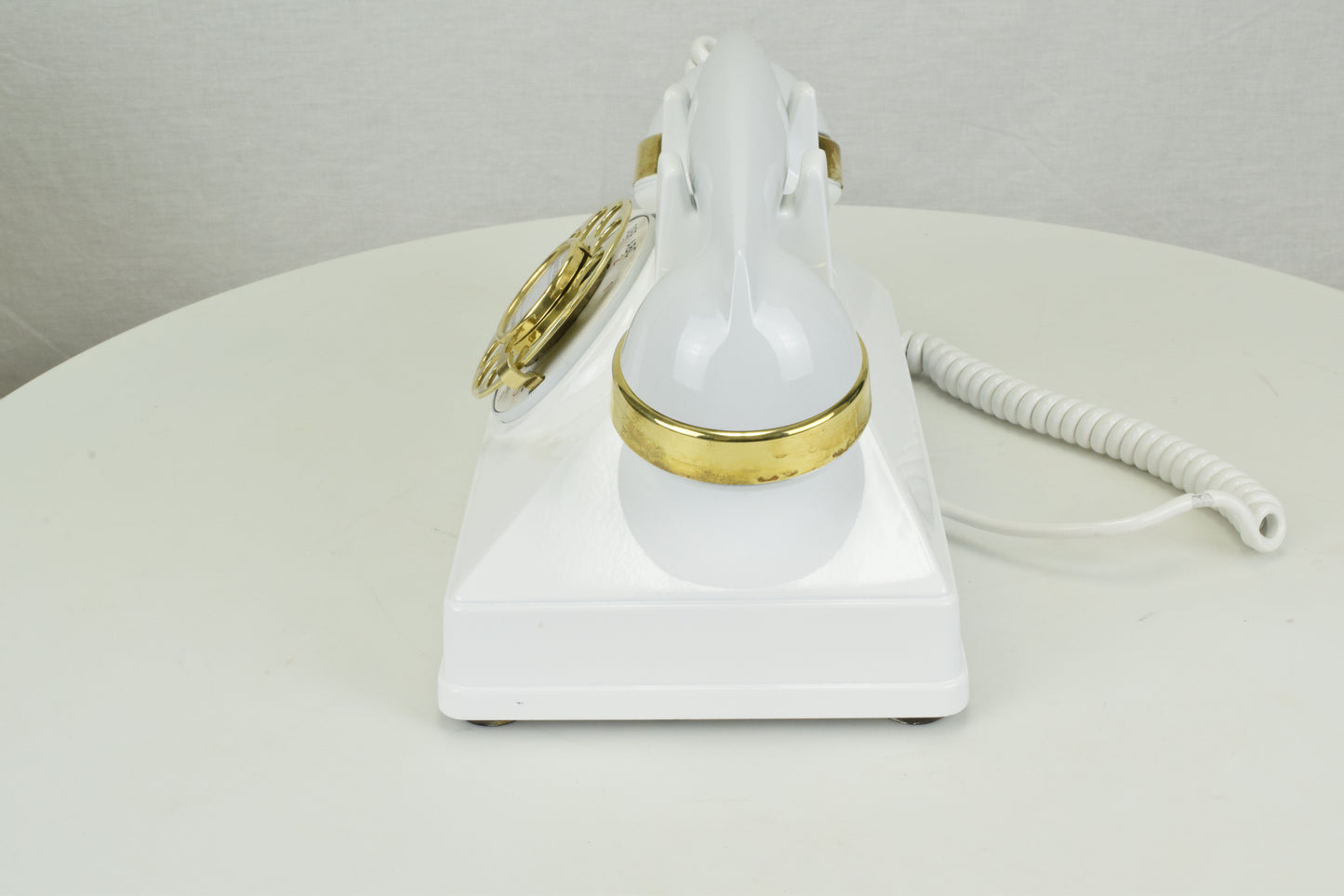 Northern Electric No. 1 Uniphone - White with Brass Trim