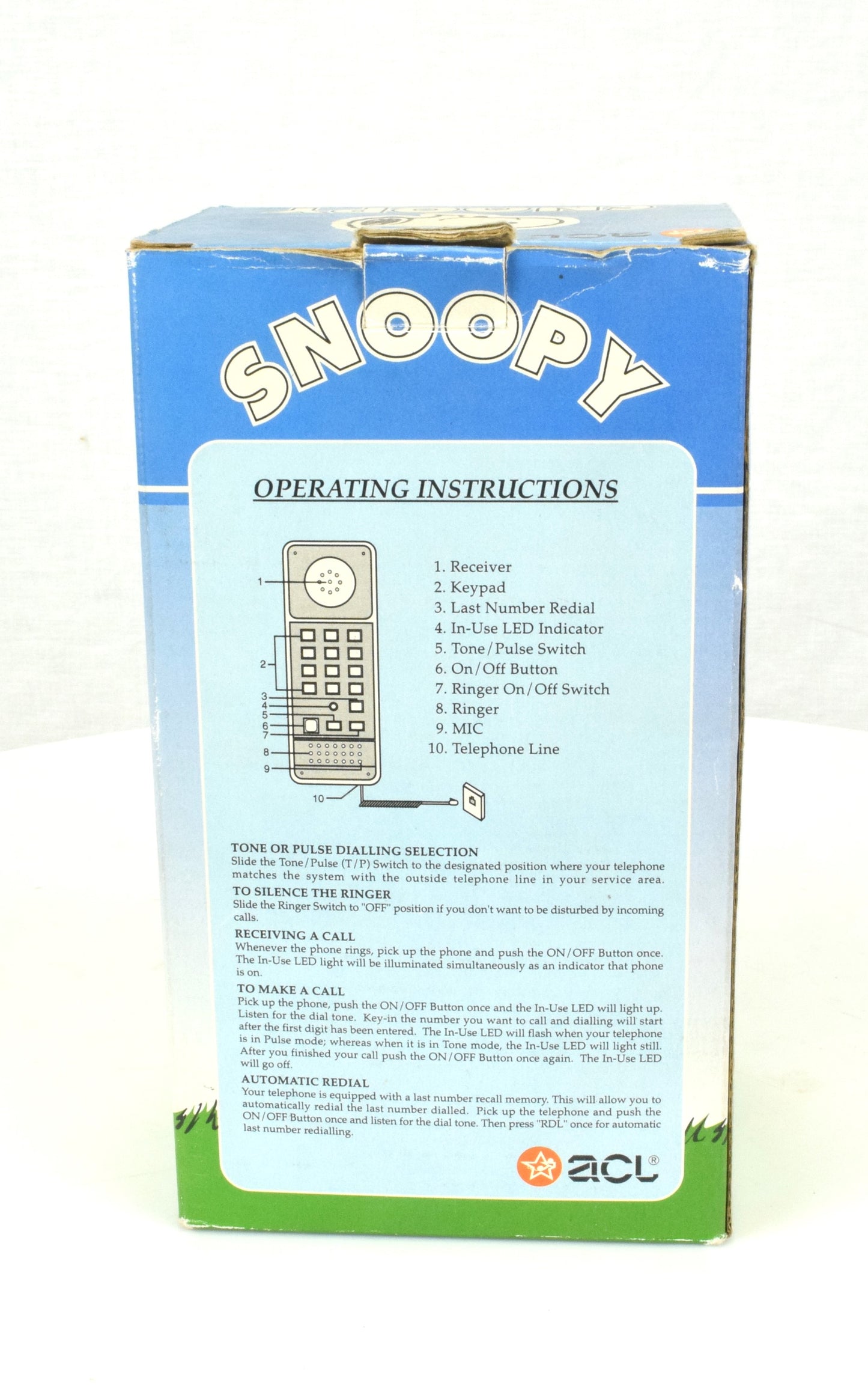 Golfer Snoopy Novelty Phone