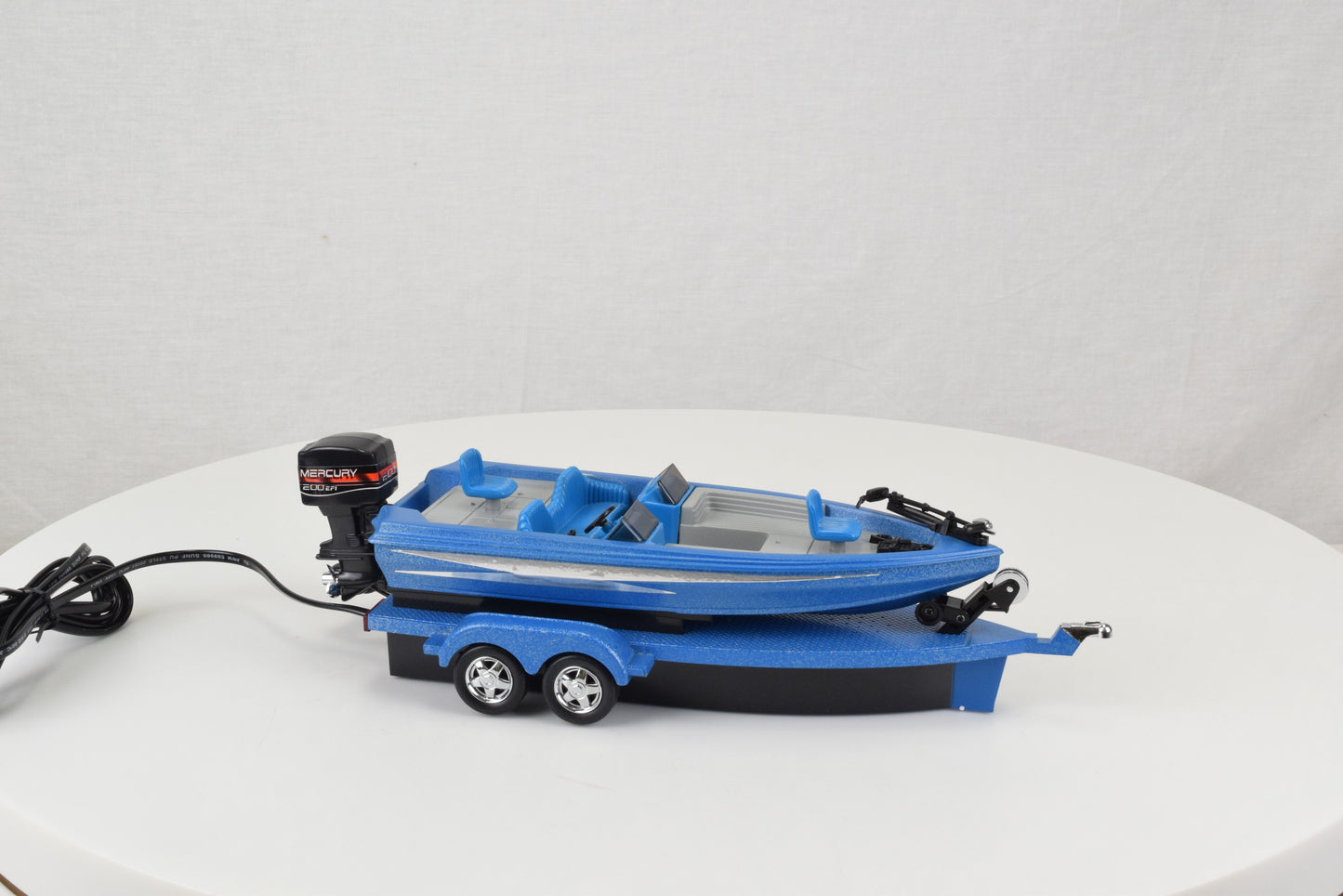 Bass Fishing Boat Telephone - Blue