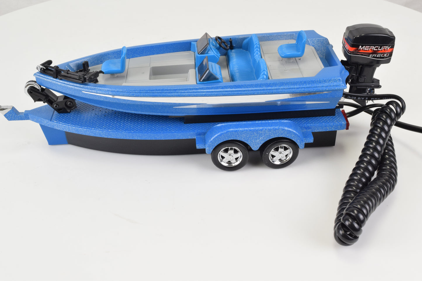 Bass Fishing Boat Telephone - Blue