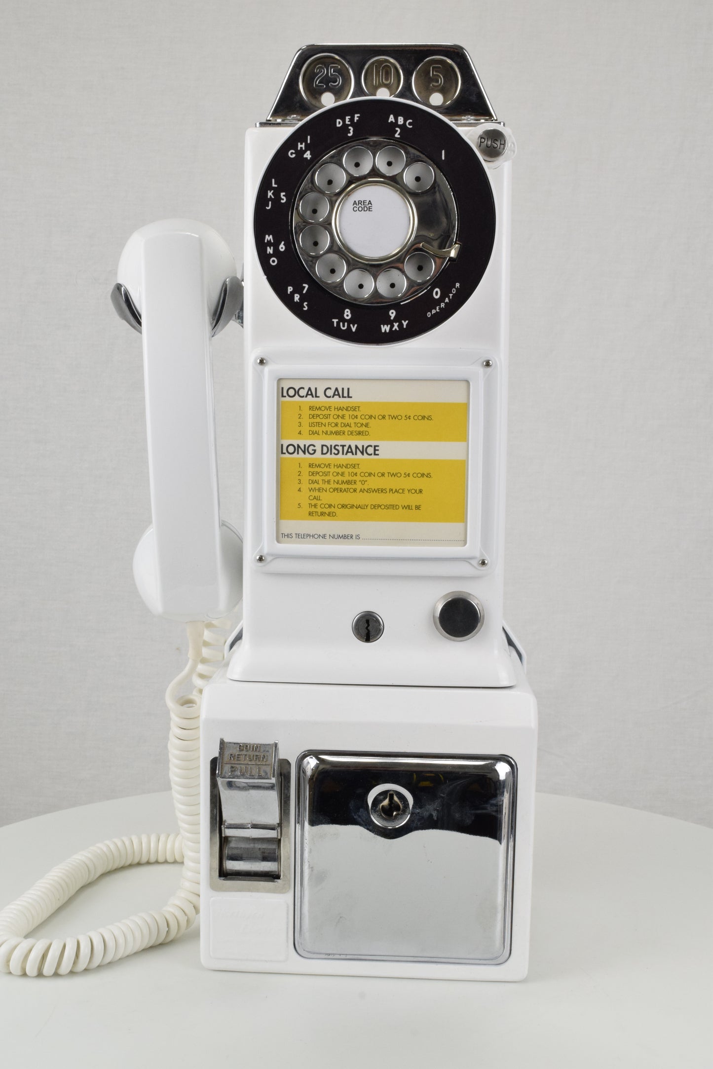 Northern or Western Electric - 233 - White Payphone