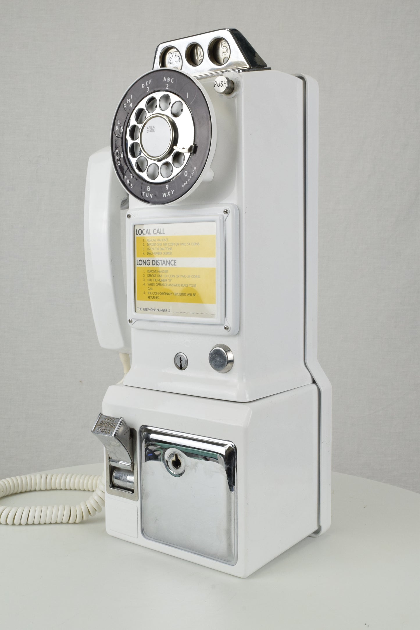 Northern or Western Electric - 233 - White Payphone