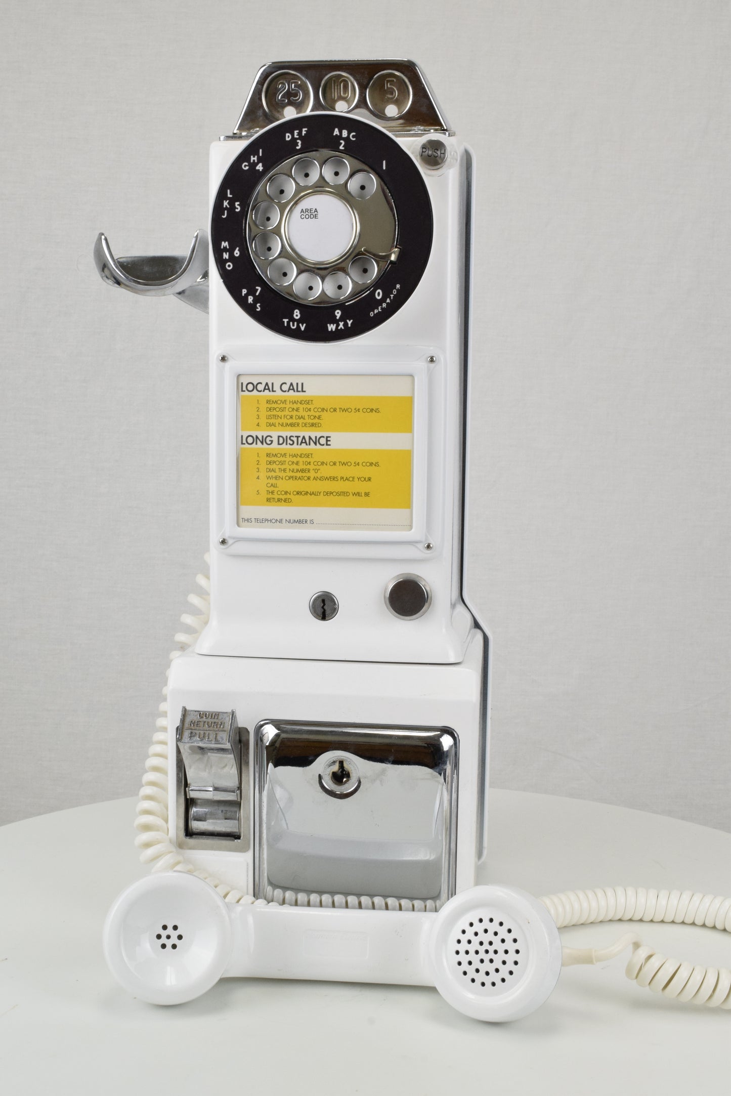 Northern or Western Electric - 233 - White Payphone