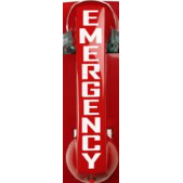 Vinyl Cut Letters for G Type Handset - "EMERGENCY"