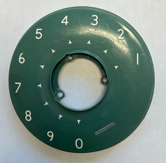 Automatic Electric Dial Bezel - Green - White Letters - Numeric Style