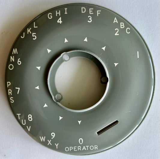 Automatic Electric Dial Bezel - Grey with White Alphanumeric Characters