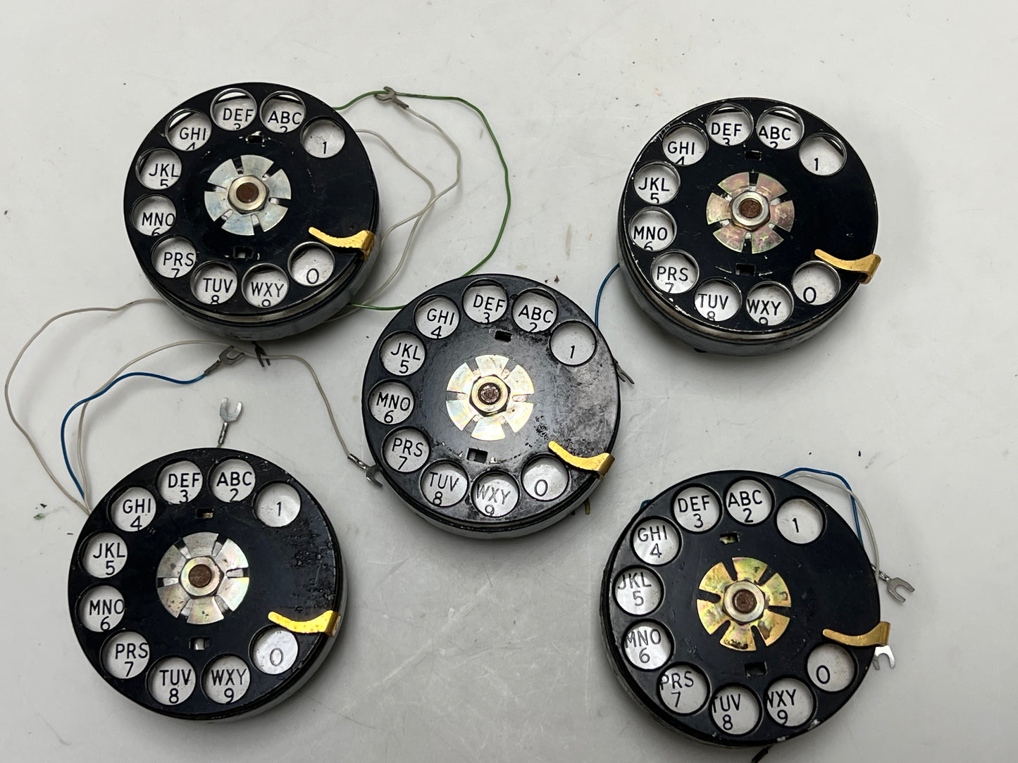 Set of 5 Northern Electric 6QD Dials
