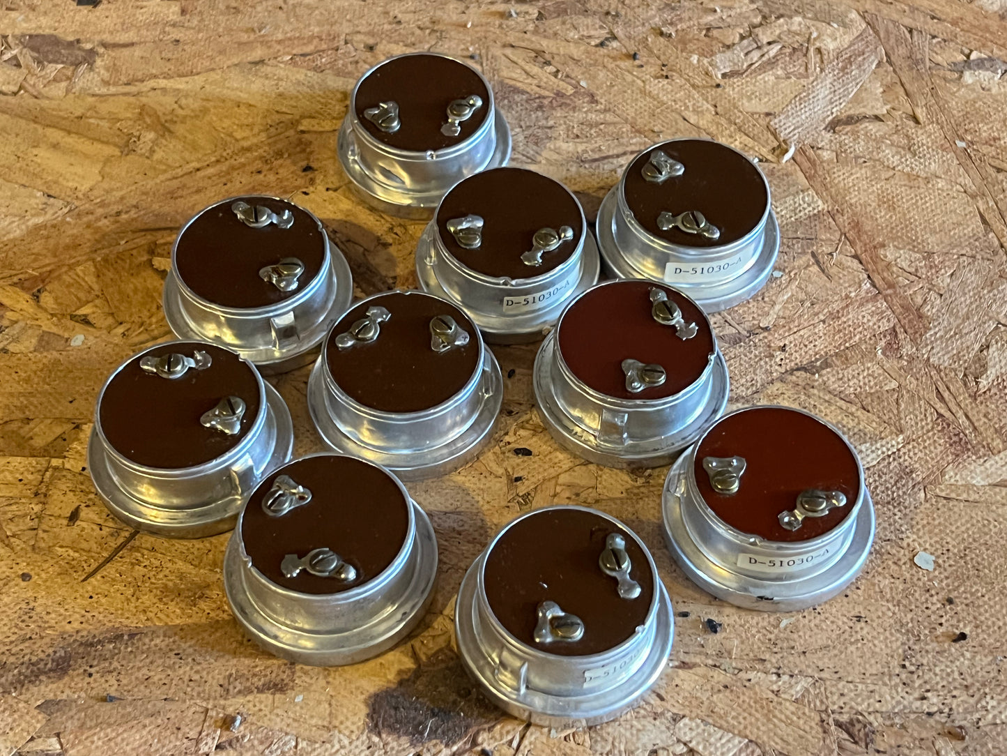 10 Automatic Electric Receiver Elements - New Old Stock