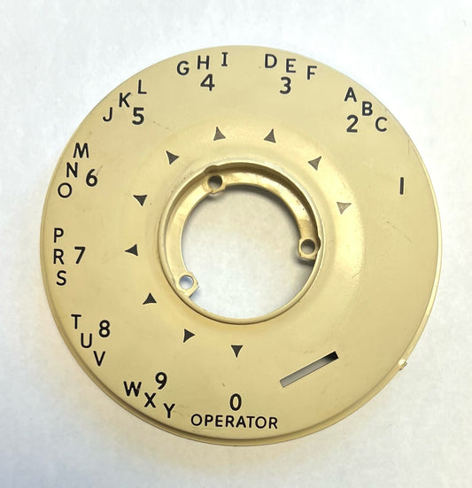 Automatic Electric Dial Bezel - Ivory - Black Letters - Alphanumeric