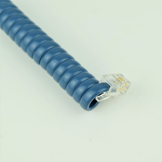 Cord - Handset - Vinyl - Mediterranean Blue - Modular Curly