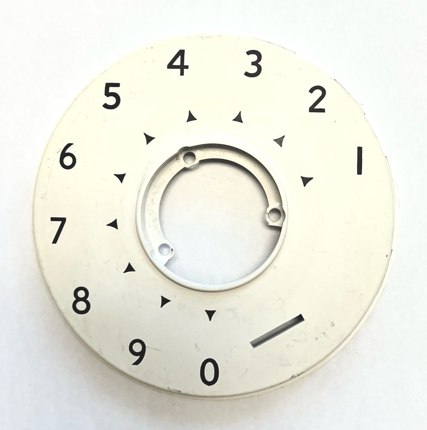 Automatic Electric Dial Bezel - White - Black Letters - Numeric