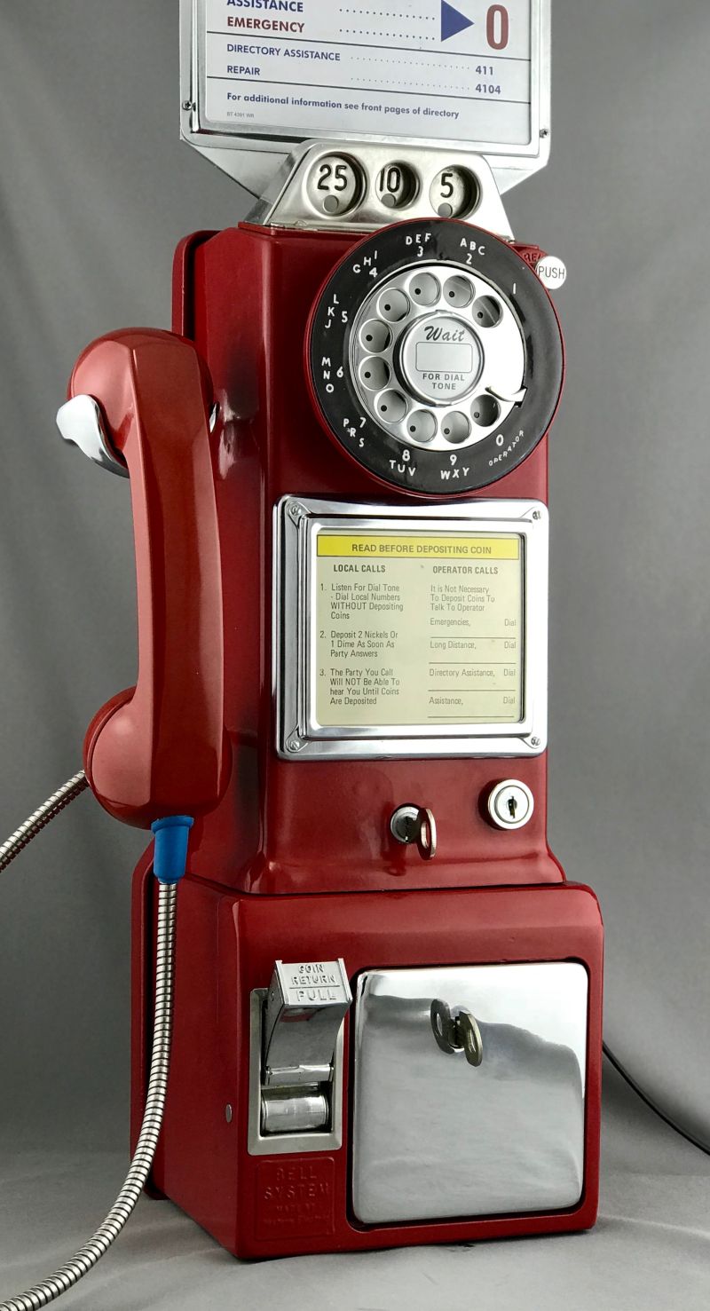 Northern or Western Electric - 233 - Red Payphone