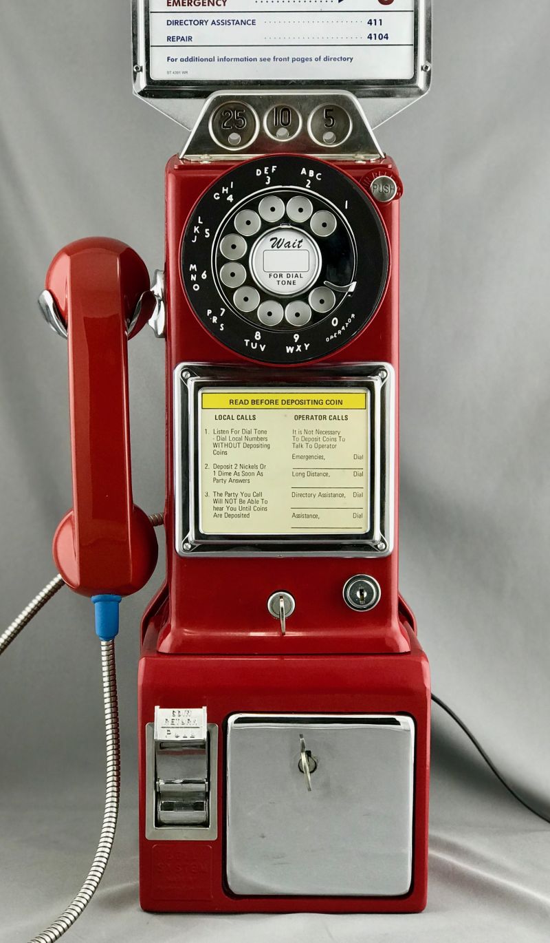 Northern or Western Electric - 233 - Red Payphone