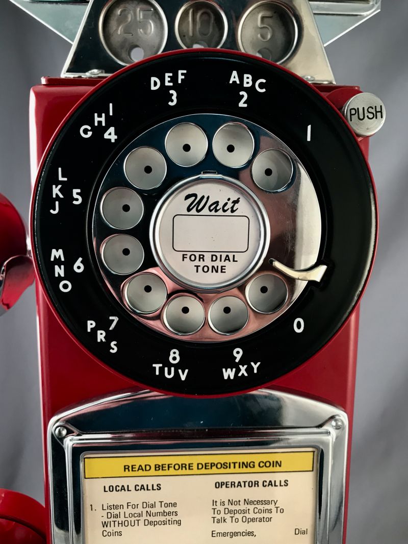 Northern or Western Electric - 233 - Red Payphone