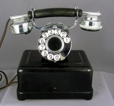 Partner's 2 Dial Telephone- Chrome Trim