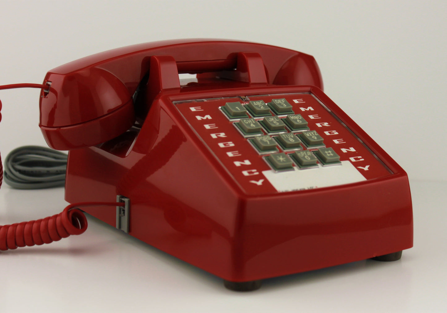 2500, Red,With Emergency Decal, Desk Phone