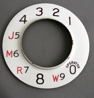 Western Electric 132e Notchless Dial Plate (restored with overlay)