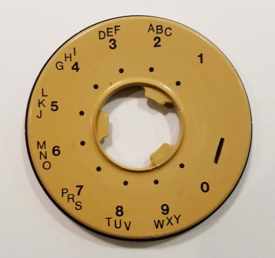 Western Electric 500/554 Dial Bezel - Harvest Gold