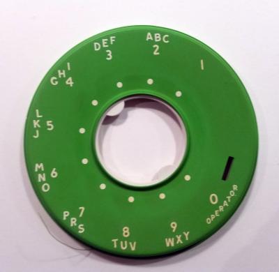Stromberg Carlson 500/554 Dial Bezel,Lime Green