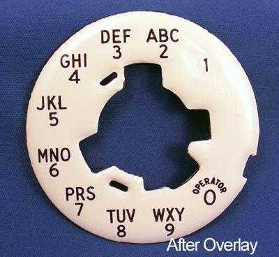 Northern Electric Overlay Alphanumeric for No 6 Dials