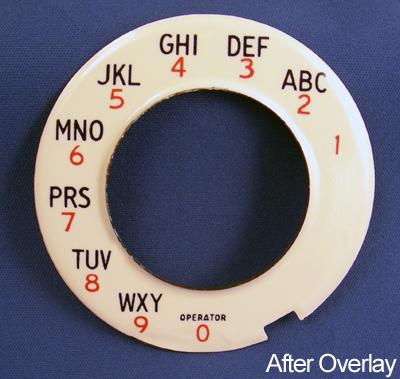 Automatic Electric Alphanumeric Dial Plate Overlay - Operator