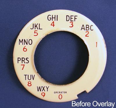 Automatic Electric Alphanumeric Dial Plate Overlay - Operator