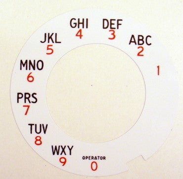 Automatic Electric Alphanumeric Dial Plate Overlay - Operator