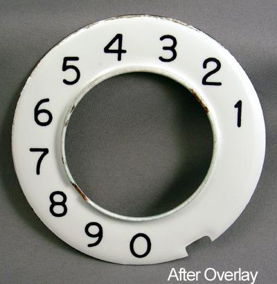 Automatic Electric Numeric Dial Plate Overlay