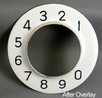 Western Electric 132a Numeric Overlay for No 2 Dials - Notchless