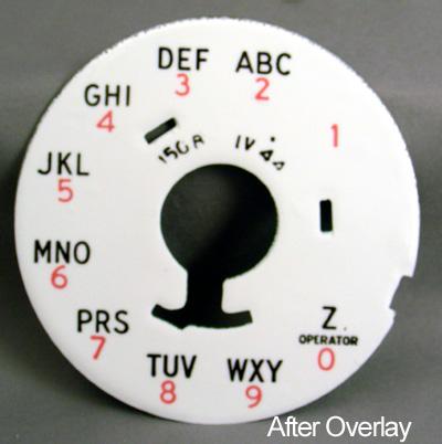 Western Electric 150b Alphanumeric Dial plate Overlay for No 5 Dials