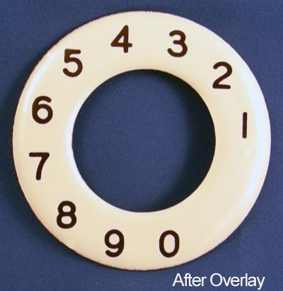 North Electric Numeric Dial Plate Overlay