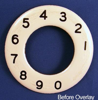 North Electric Numeric Dial Plate Overlay