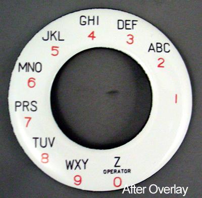 North Electric Alphanumeric Dial Plate Overlay