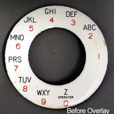 North Electric Alphanumeric Dial Plate Overlay