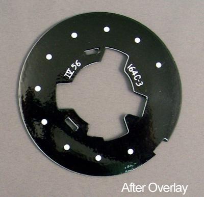 Western Electric Black 164C-3 Dial Plate Overlay for No 6 Dials
