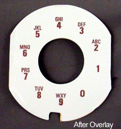 Nothern Electric  Alphanumeric Contempra Dial Plate Overlay