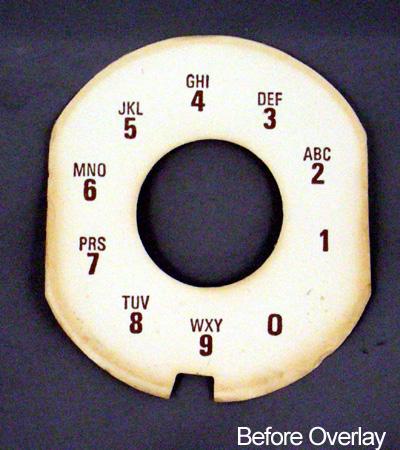 Nothern Electric Alphanumeric Contempra Dial Plate Overlay