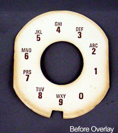 Nothern Electric  Alphanumeric Contempra Dial Plate Overlay