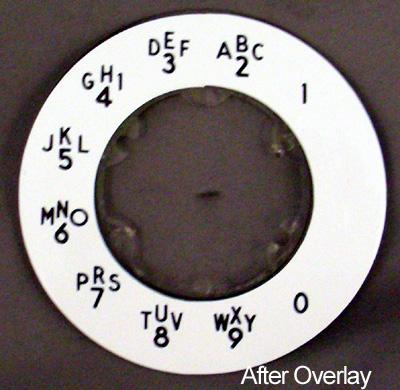 Western Electric  Alphanumeric Princess Dial Plate Overlay