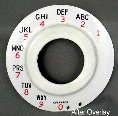 British Post Office (B.P.O.) Alphanumeric Dial Plate Overlay