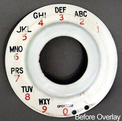 British Post Office (B.P.O.) Alphanumeric Dial Plate Overlay