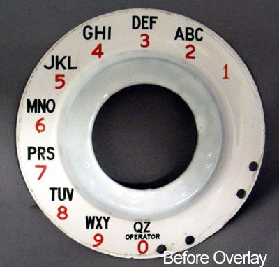 British Post Office (B.P.O.) European Alphanumeric Dial Plate Overlay