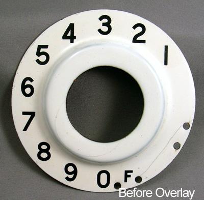 British Post Office (B.P.O.) Numeric Dial Plate Overlay