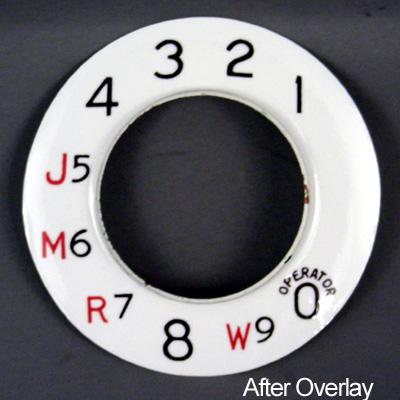 Western Electric 132e Overlay for No 2 Dials - Notchless